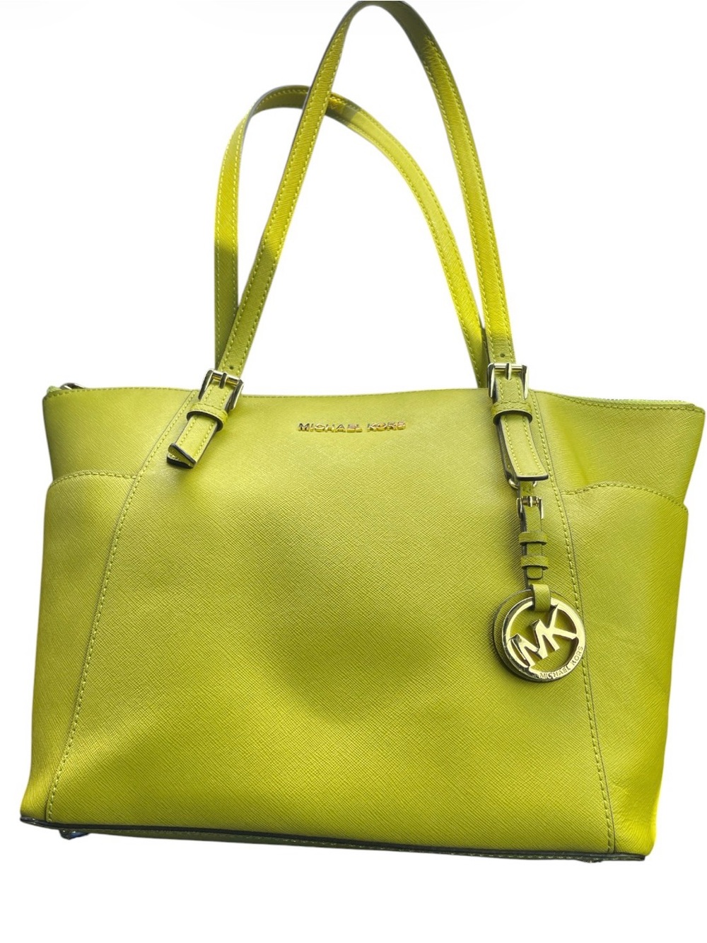 Michael Kors Bright Yellow Saffiano Leather Tote